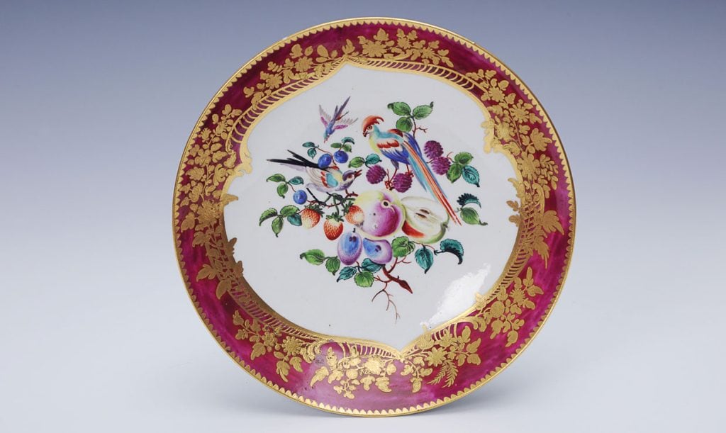 稀少　ロイヤルウースター18世紀× James Giles プレート Museum of Royal Worcester | James Giles London studio